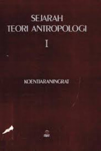 Image of SEJARAH TEORI ANTROPOLOGI